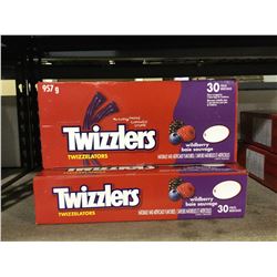Twizzlers Wildberry Twizzelators Licorice Candy (957g) Lot of 2