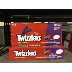 Twizzlers Wildberry Twizzelators Licorice Candy (957g) Lot of 2