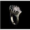 Image 4 : 14KT White Gold 1.90 ctw Sapphire and Diamond Ring