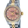 Image 1 : Rolex Ladies 2 Tone Salmon Diamond Oyster Perpetual Datejust Wristwatch