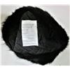 Image 3 : New size 7 5/8 winter hat with flaps, real muskrat fur, new size XL lined leather mitts
