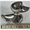 Image 2 : Silver plate duck baby bank / pink toque & scarf