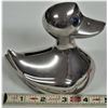 Image 3 : Silver plate duck baby bank / pink toque & scarf