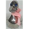 Image 4 : Silver plate duck baby bank / pink toque & scarf