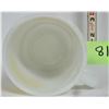 Image 2 : Vintage Fire King Anchor Hocking white coffee mug yellow & orange logo "Rexall"