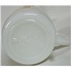 Image 3 : Vintage Fire King Anchor Hocking white coffee mug yellow & orange logo "Rexall"