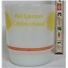 Image 4 : Vintage Fire King Anchor Hocking white coffee mug yellow & orange logo "Rexall"