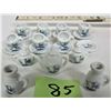 Image 2 : 23 piece set mini Mother Goose porcelain ceramic doll house tea set