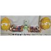 Image 1 : lot of Easter decorations - 4 new bunny egg displays, 2 9" inflatable eggs, 23 wooden hand painted h