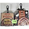 Image 1 : pair (2) mini cast iron skillet baking kits