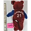 Image 2 : 1999 Salvino bammers  plush NHL bear  #21 Forsberg with tags
