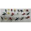 Image 2 : Lot 35 miniature vintage mounted Cowboys & indians/horses figurines