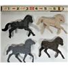 Image 2 : Lot of 15 vintage plastic Cowboys Indians Horses (Cowboy & Indian marked Marx)