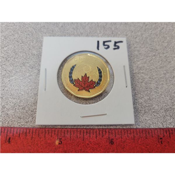 2020 Canada loonie U.N. charter 1945 commemorative coin