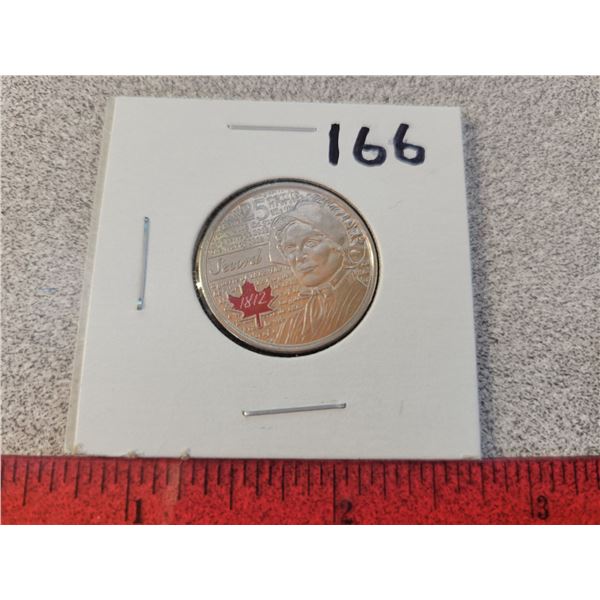 2013 Canada 25¢ Laura Secord commemorative coin