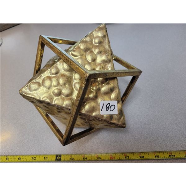 M.C. Escher metal cuble art 9" diameter