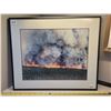Image 1 : Framed under glass photo enlargement '1982 Northern Fire'