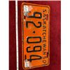 Image 1 : 1950 Saslatchewan auto license plate, restored