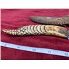 Image 4 : 1974 custom handmade hunter blade 4" handle carved bone plus sheath