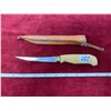 Image 2 : 1983 Swedish handmade fillet knife blade 4" leather sheath