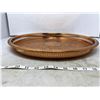 Image 2 : 1954 18" diameter thick engraved coppercraft tray