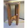 Image 1 : 1943 Firwood farm milking stool with textured seat 17" high