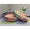 Image 3 : 1973 Kenya house basket with 'door knob' on lid 8" height