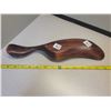 Image 3 : 2003 New Zealand Maori ladle hardwood abalone eyes 13" length