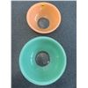 Image 2 : PEACH + SEAFOAM GREEN PYREX BOWL SET