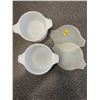 Image 3 : 2 DYNAWARE PYR-O-REY MILK GLASS MINI CASSEROLES