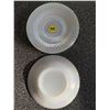 Image 2 : IRRIDESCENT MILK GLASS SAUCERS