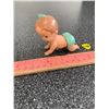 Image 1 : VINTAGE 1977 TOMY HARD PLASTIC WIND UP CRAWLING BABY "WORKS"