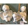 Image 1 : 354-SET OF 3 CERAMIC ANGELS