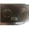 Image 1 : 375-VINTAGE RARE BERKLEY PORTABLE DUAL 2 BURNER ELECTRIC HOT PLATE IN WORKING CONDITION
