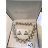 Image 1 : 407-FIFTH AVENUE SILVER NECKLACE WITH EARRINGS SET