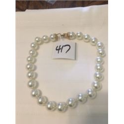 417-FIFTH AVENUE   15”PEARL CHOCKER NECKLACE