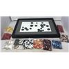 Image 1 : Bag Of Assorted Buttons + Buttons In Frame 20.5"x14"