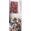 Image 5 : Bag Of Assorted Buttons + Buttons In Frame 20.5"x14"