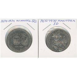 Winnipeg Silver Dollar + Manitoba Silver Dollar