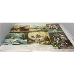 Set Of 6 Mid Century Art Lithographs 8x10"