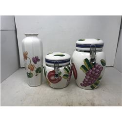 Large Cookie Jars + Vase