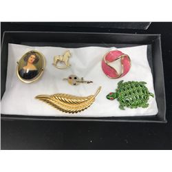 Box Of 6 Brooches