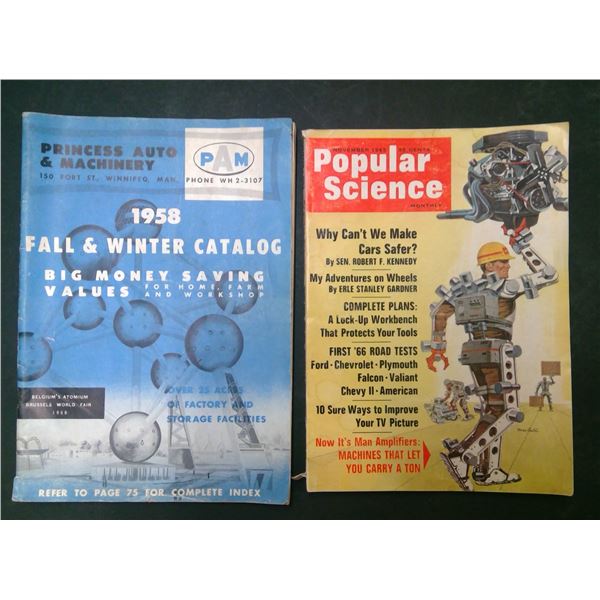 1958 Princess Auto Cat & Popular Science 1965