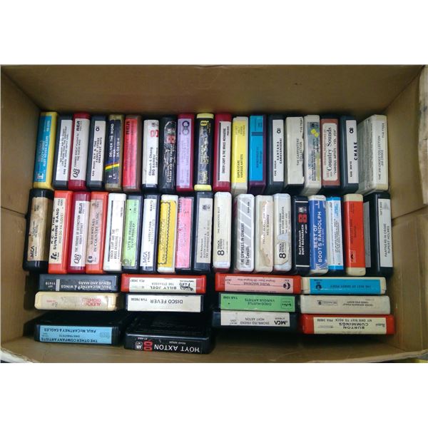 Box of 8 Track Tapes