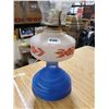 Image 2 : OIL LAMP BLUE BASE W/ CHIMNEY