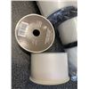 Image 2 : 8 ROLLS ASSORTED RIBBON, 10 YDS EACH ROLL,WHITE IRR., WIRED EDGE