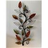 Image 1 : METALLIC LEAF WIRE ART 35X18" WALL HANGING