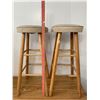 Image 1 : 2 WOODEN STOOLS