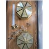 Image 1 : 2 GOLD DOME FIXTURES
