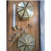 Image 1 : 2 GOLD DOME FIXTURES